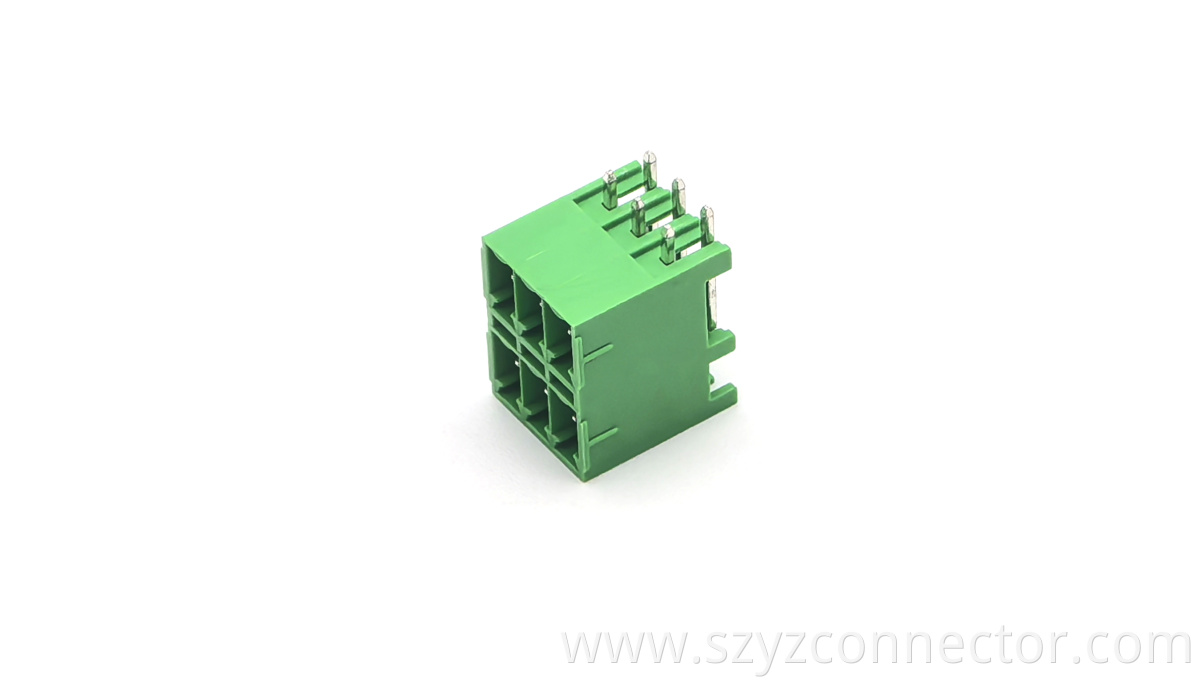 3.5mm pluggable terminal blocks pa66 material